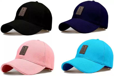 SPORT COLLECTION Self Design Sports/Regular Cap Cap(Pack of 4)