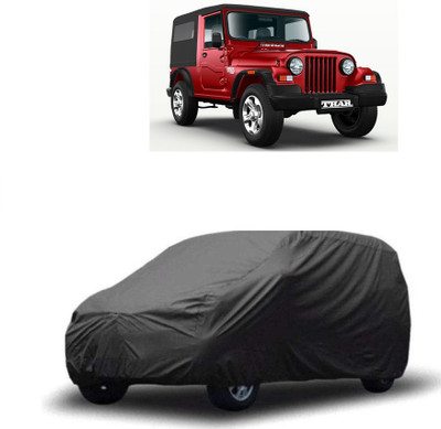 arneja trading company Car Cover For Mahindra Thar (Without Mirror Pockets)(Grey)