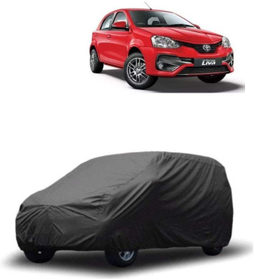 ARNEJA Car Cover For Toyota Etios Liva (Without Mirror Pockets)(Grey)