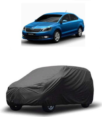 ARNEJA Car Cover For Skoda Rapid (Without Mirror Pockets)(Grey)