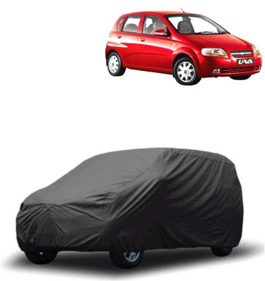 ARNEJA Car Cover For Chevrolet Aveo Uva (Without Mirror Pockets)(Grey)