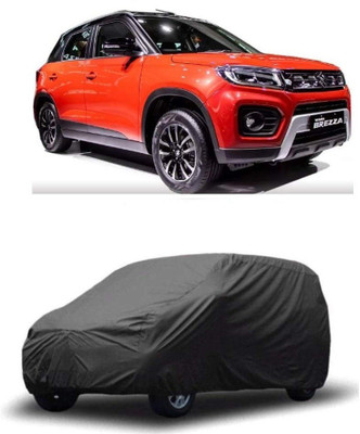 arneja trading company Car Cover For Maruti Suzuki Vitara Brezza (Without Mirror Pockets)(Grey)