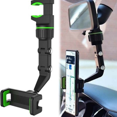 RHONNIUM Car Mobile Holder for Anti-slip, Clip(Black, Green)