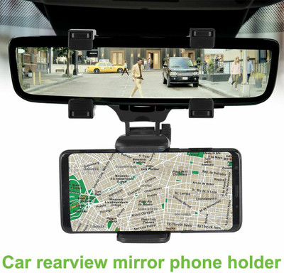 RHONNIUM Car Mobile Holder for Anti-slip, Clip(Black)
