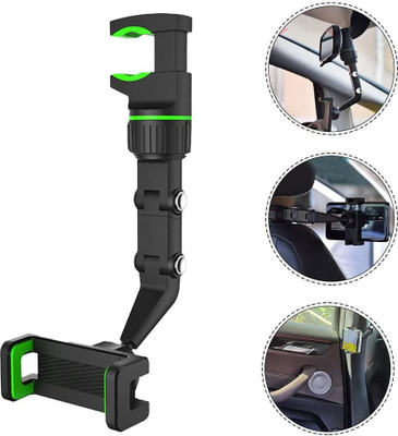 RHONNIUM Car Mobile Holder for Anti-slip, Clip(Black, Green)
