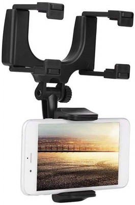 RHONNIUM Car Mobile Holder for Anti-slip, Clip(Black)