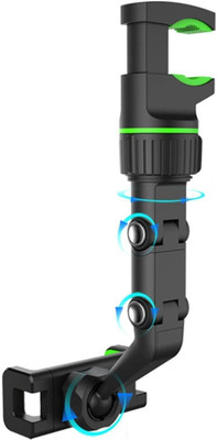 RHONNIUM Car Mobile Holder for Anti-slip, Clip(Black, Green)