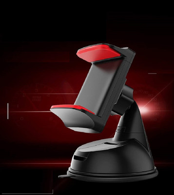 RHONNIUM Car Mobile Holder for Dashboard, Windshield(Red, Black)