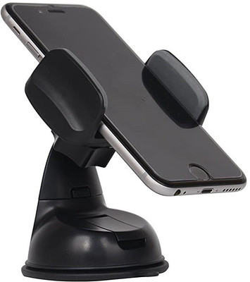 RHONNIUM Car Mobile Holder for Dashboard, Windshield(Black)