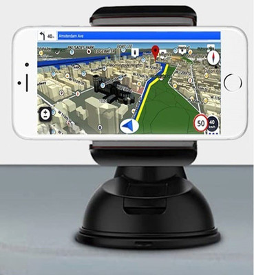 RHONNIUM Car Mobile Holder for Dashboard, Windshield(Grey, Black)