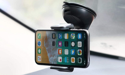 Wifton Car Mobile Holder for Dashboard, Windshield, Anti-slip(Grey, Black)