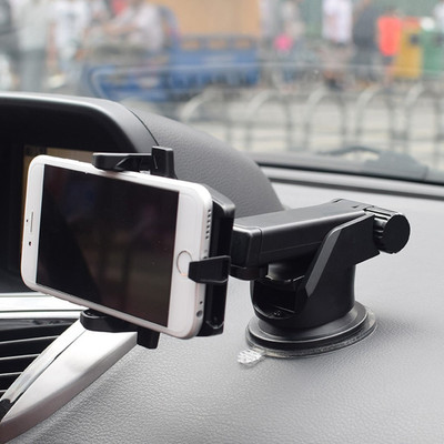 RHONNIUM Car Mobile Holder for Windshield, Clip(Black)