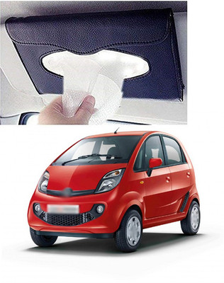 PRTEK Car Tissue Holder Napkin Mask Holder Dispenser Sun Visor 422 Vehicle Tissue Dispenser(Black)