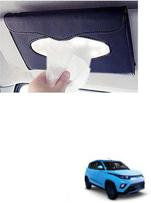 PRTEK Car Tissue Holder Napkin Mask Holder Dispenser Sun Visor 306 Vehicle Tissue Dispenser(Black)