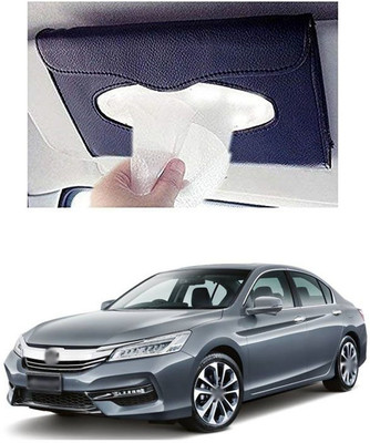 PRTEK Car Tissue Holder Napkin Mask Holder Dispenser Sun Visor 200 Vehicle Tissue Dispenser(Black)