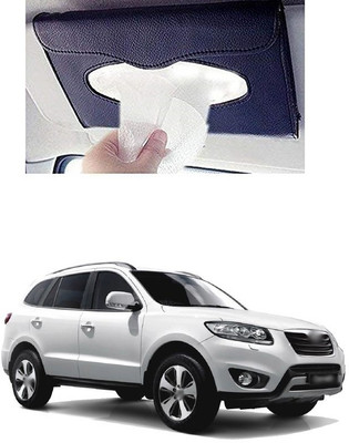 PRTEK Car Tissue Holder Napkin Mask Holder Dispenser Sun Visor 277 Vehicle Tissue Dispenser(Black)