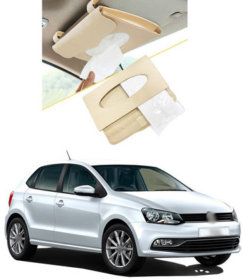 PRTEK Car Tissue Holder Napkin Mask Holder Dispenser Sun Visor 169 Vehicle Tissue Dispenser(Brown)