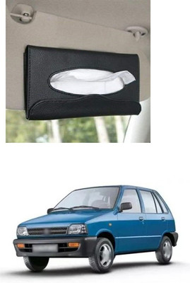 PRTEK Car Tissue Holder Napkin Mask Holder Dispenser Sun Visor 319 Vehicle Tissue Dispenser(Black)