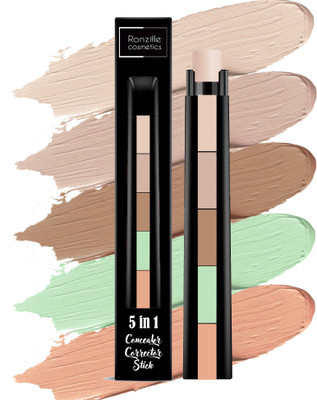 RONZILLE High quality Concealer Corrector stick 5 In 1  Concealer(Fair, 10 g)