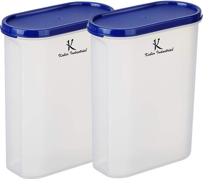 KUBER INDUSTRIES Plastic Utility Container  - 2500 ml(Pack of 2, Clear)