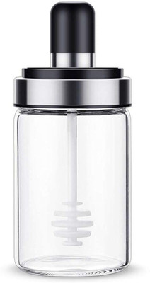 oneexport Plastic Honey Jar  - 250 ml(Black)