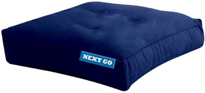 Next Go Cotton Solid Chair Pad Pack of 1(Blue)