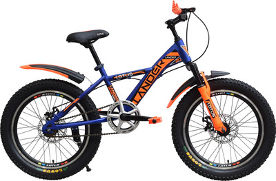 LOTUS-S LANDER ORANGE & BLUE 20 T (inch) Fat Tyre Cycle(Single Speed, Orange, Black, Only Front Suspension)