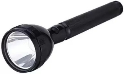 AKR Rechargeable Industrial Security Purpose Metal Torch High Power Flashlight 6 hrs Torch Emergency Light(White)