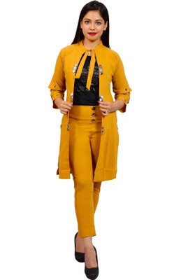 PERFECTPIVOT Women Maxi Yellow Full Length Dress