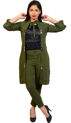 PERFECTPIVOT Women Maxi Dark Green Full Length Dress