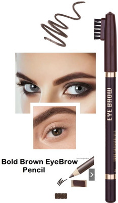 Latixmat Best Eye Brow Shaper Water Proof Brown Eyebrow Pencil with Brush Applicator(BROWN)