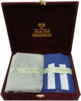 Mansfab Cotton Silk Self Design Shirt & Trouser Fabric
