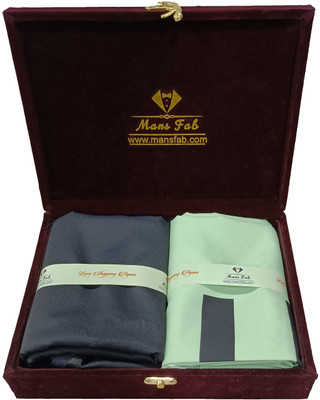 Mansfab Cotton Silk Self Design Shirt & Trouser Fabric