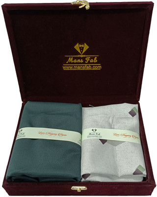 Mansfab Cotton Silk Printed Shirt & Trouser Fabric