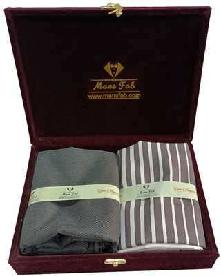 Mansfab Cotton Silk Self Design Shirt & Trouser Fabric
