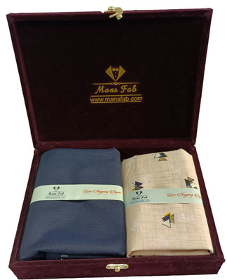 Mansfab Cotton Silk Printed Shirt & Trouser Fabric