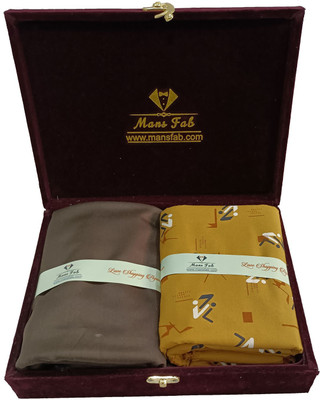 Mansfab Cotton Silk Printed Shirt & Trouser Fabric
