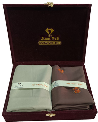 Mansfab Cotton Silk Printed Shirt & Trouser Fabric