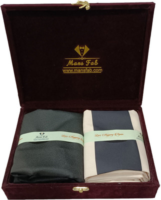 Mansfab Cotton Silk Striped Shirt & Trouser Fabric