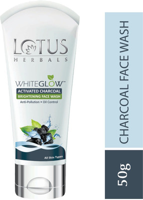LOTUS HERBALS Whiteglow Activated Charcoal Brightening  Face Wash(50 g)