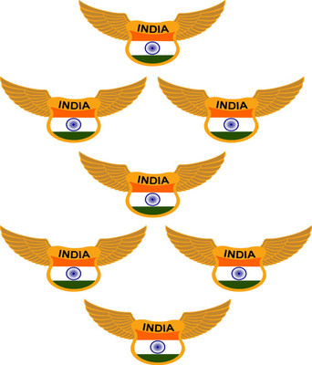 LazyChunks INDIAN Square Body Flag(Polyester)