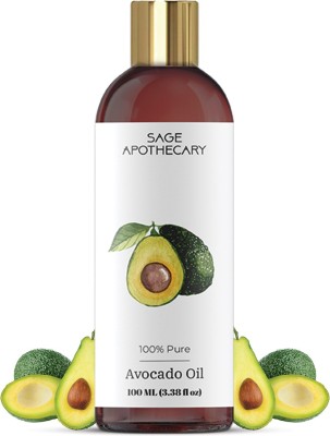 Sage Apothecary Avocado oil rich in antioxidants and vitamins |For healthy skin and hair |100 ML Hair Oil(100 ml)