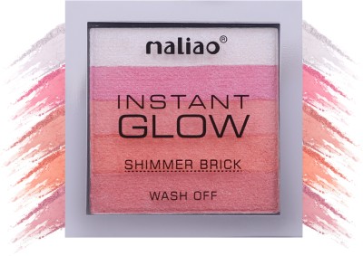 maliao Instant Glow Shimmer Brick Highlighter (Multicolour) Highlighter(multicolor)