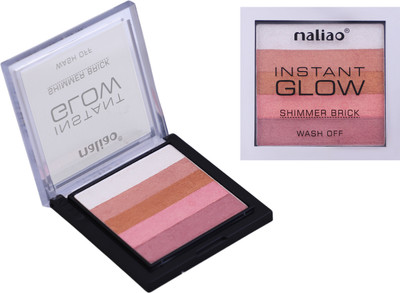 maliao Instant glow shimmer Brick Highlighter Palette, Face Makeup, Highlighter(MULITICOLOR)