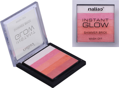 maliao Instant glow shimmer Brick Highlighter Palette, Face Makeup, Highlighter(multi)