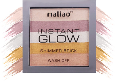 maliao Instant Glow Shimmer Brick Highlighter (Multicolour) Highlighter(Multicolour)