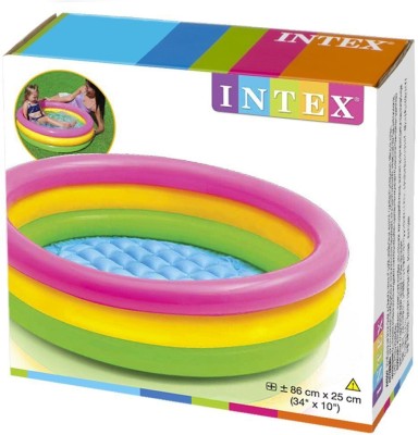 INTEX Sunset Glow Baby bath tub 3ft Inflatable Swimming Pool(Multiclolr)