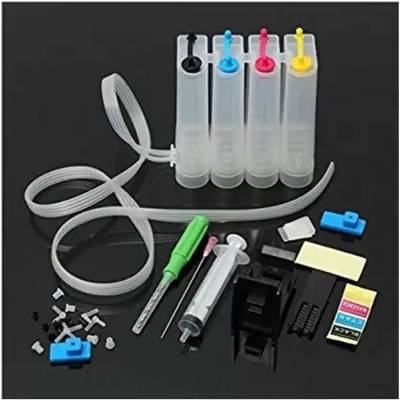 PTL CISS Ink Tank Kit Universal For HP, Canon, Brother & Epson Printers Black + Tri Color Combo Pack Ink Cartridge
