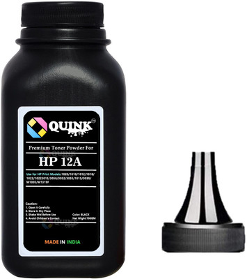 QUINK Powder for use in CANON FX9 / 303 HP 12A for HP Laserjet 1010 , 1012 , 1015 Black Ink Toner Powder