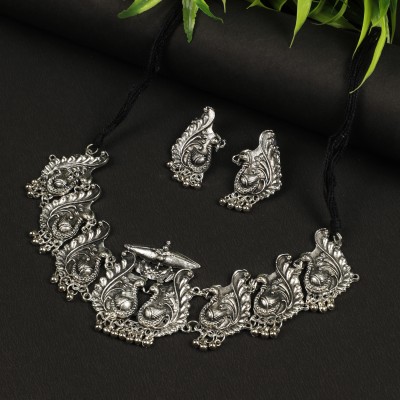 Oxidized Heaven Oxidised Silver Silver Silver Jewellery Set(Pack of 1)